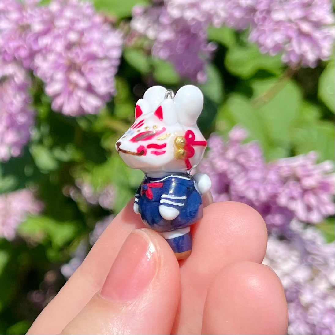 Fox Mask Bunny Charm