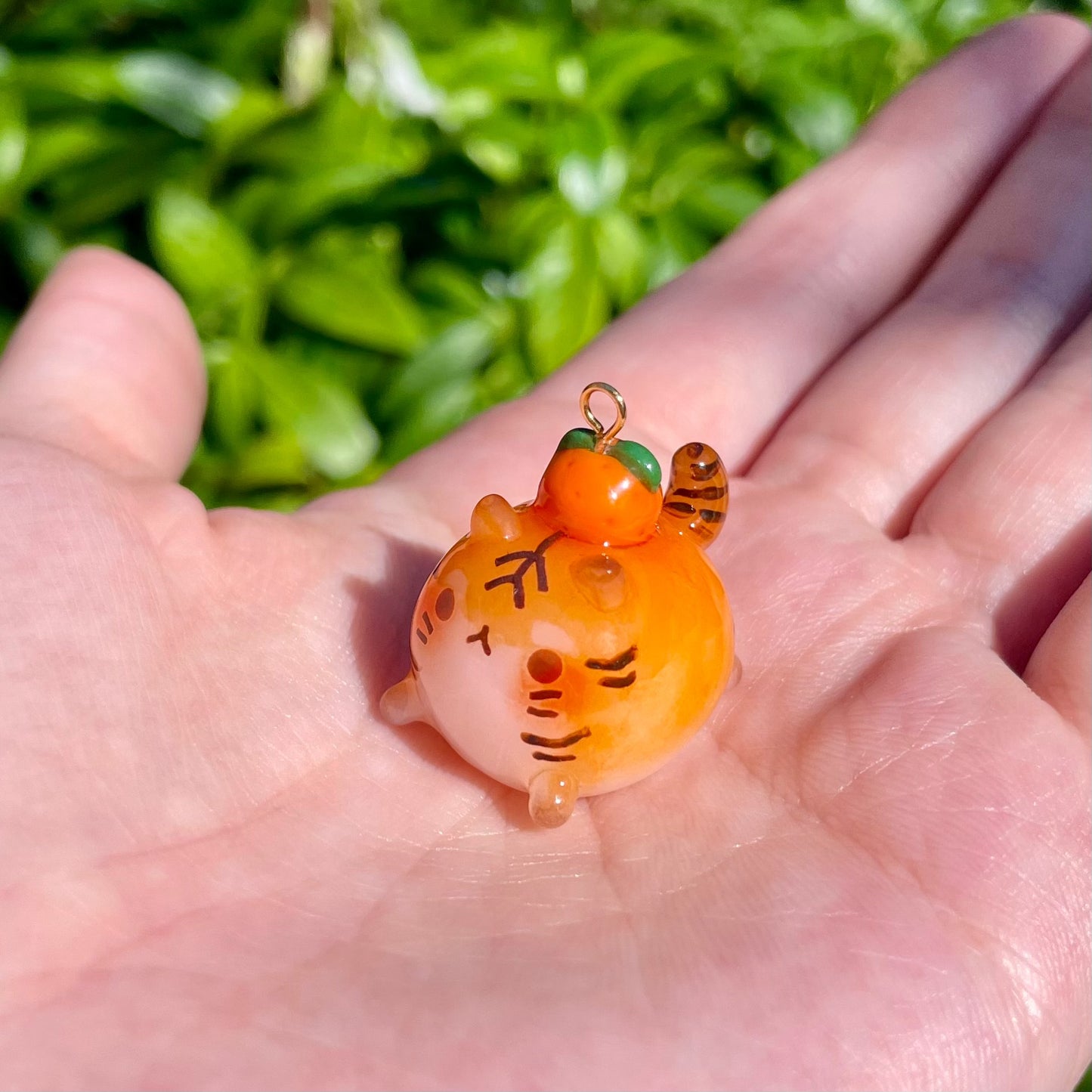 Chubby Orange Tiger Charm