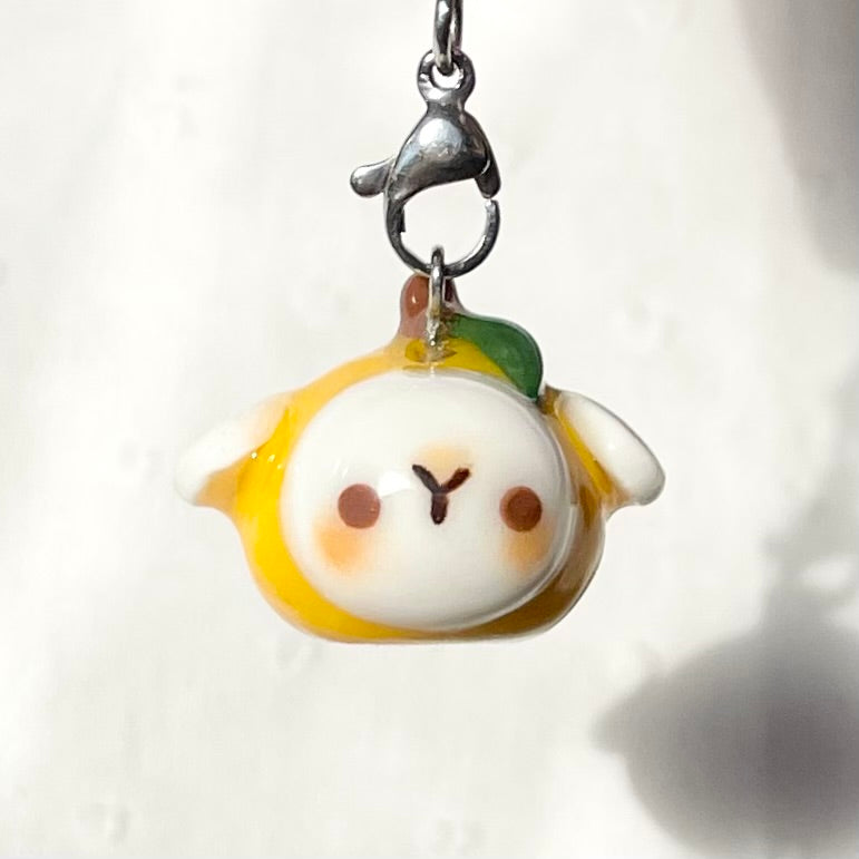 Lemon Lamb Head Charm