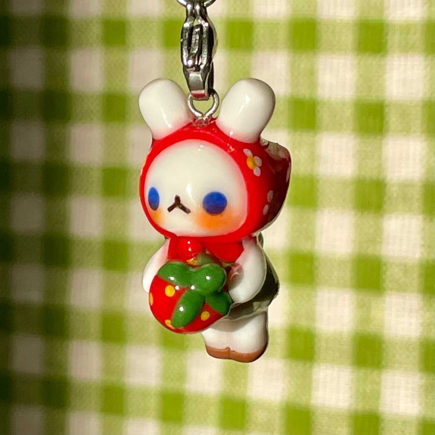 Strawberry Bunny Charm