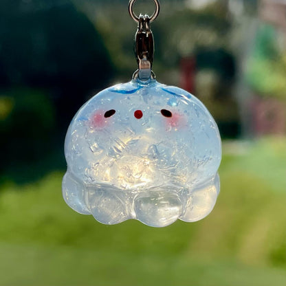 Clear Blue Jellyfish Charm