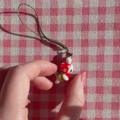 Strawberry Bunny Charm