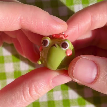 Chunky Sakura Frog Charm