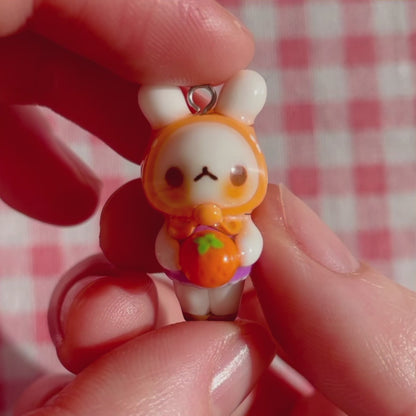 Orange Bunny Charm