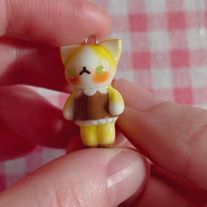 Yellow Cat Charm