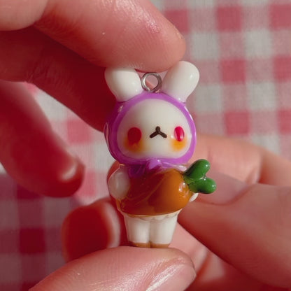 Carrot Bunny Charm