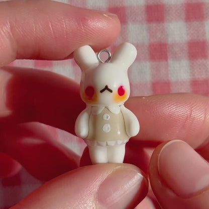 Begie Dress Bunny Charm