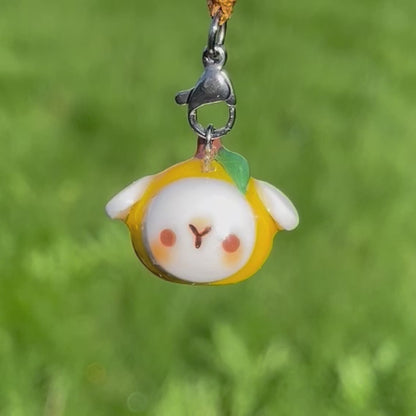 Lemon Lamb Head Charm